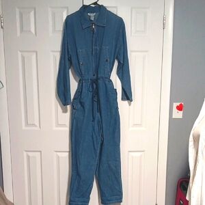 Women's Blue Denim Jumpsuit